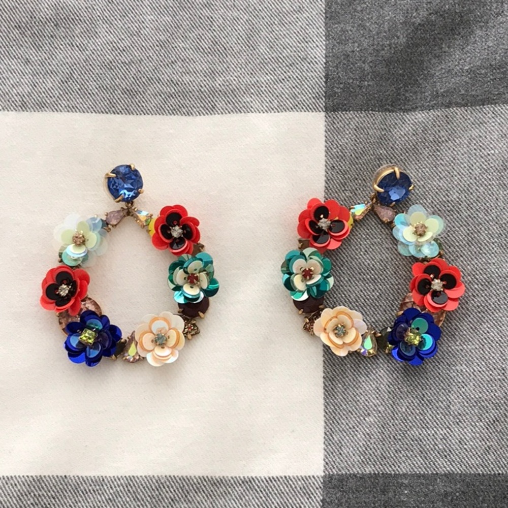 JCrew Flower Statement Earings